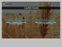 Tablet Screenshot of calprofoods.com